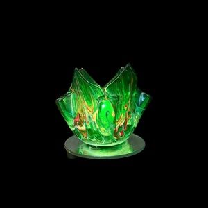 Vintage Night Light Green Glass Dimmer Switch 4.5”